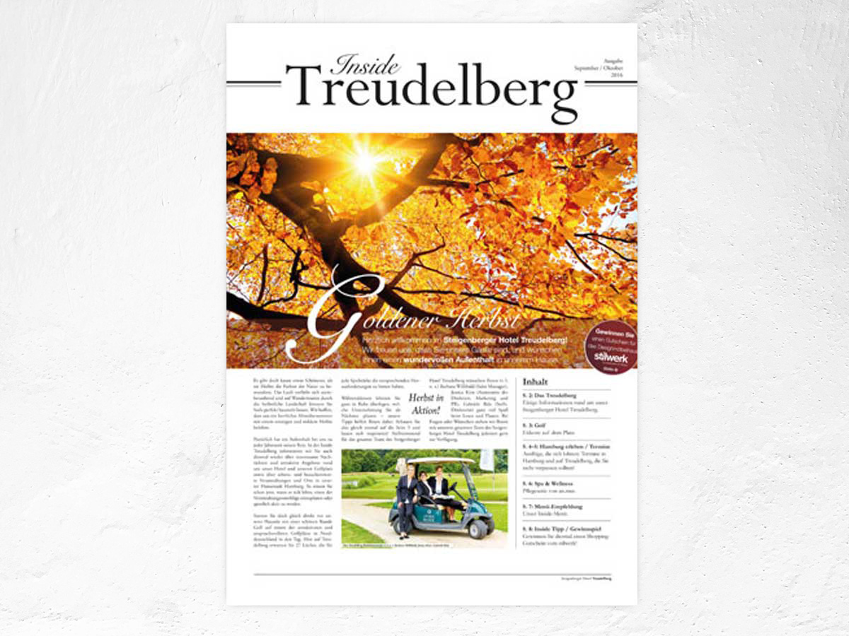 Titelblatt Inside Treudelberg Ausgabe Februar